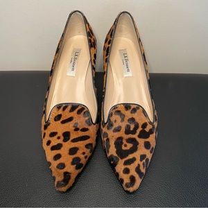 LK Bennett animal print cow hair shoes size 37